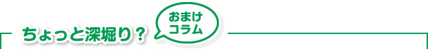 ちょっと深堀り？～おまけコラム～