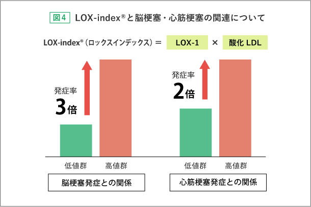 LOX-indexと脳梗塞・心筋梗塞の関連について